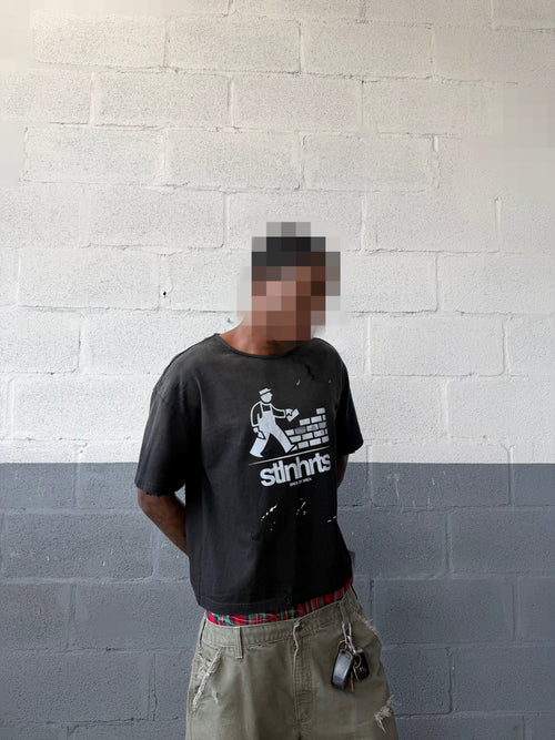 BRICK BY BRICK TEE - BLACK (F&F ONLY)