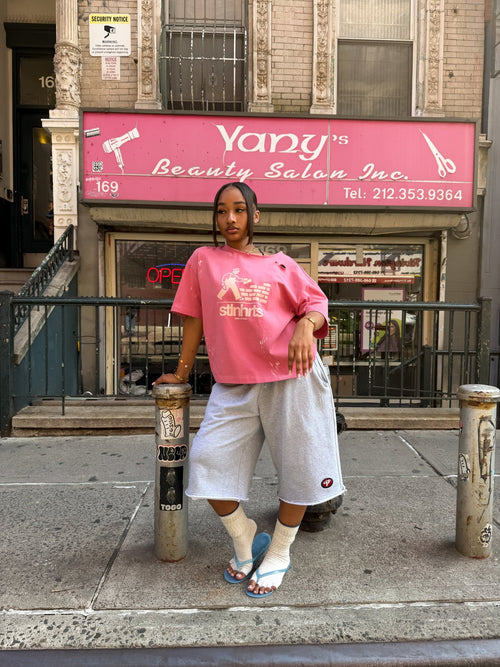 BRICK BY BRICK TEE - PINK - STLNHRTS
