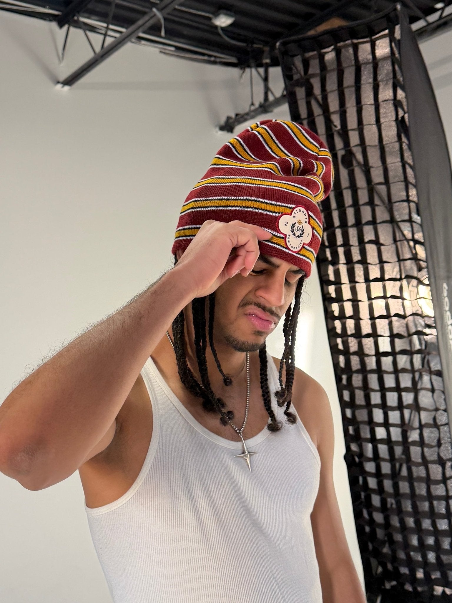 HONOR PATCH BEANIE - VARSITY - STLNHRTS