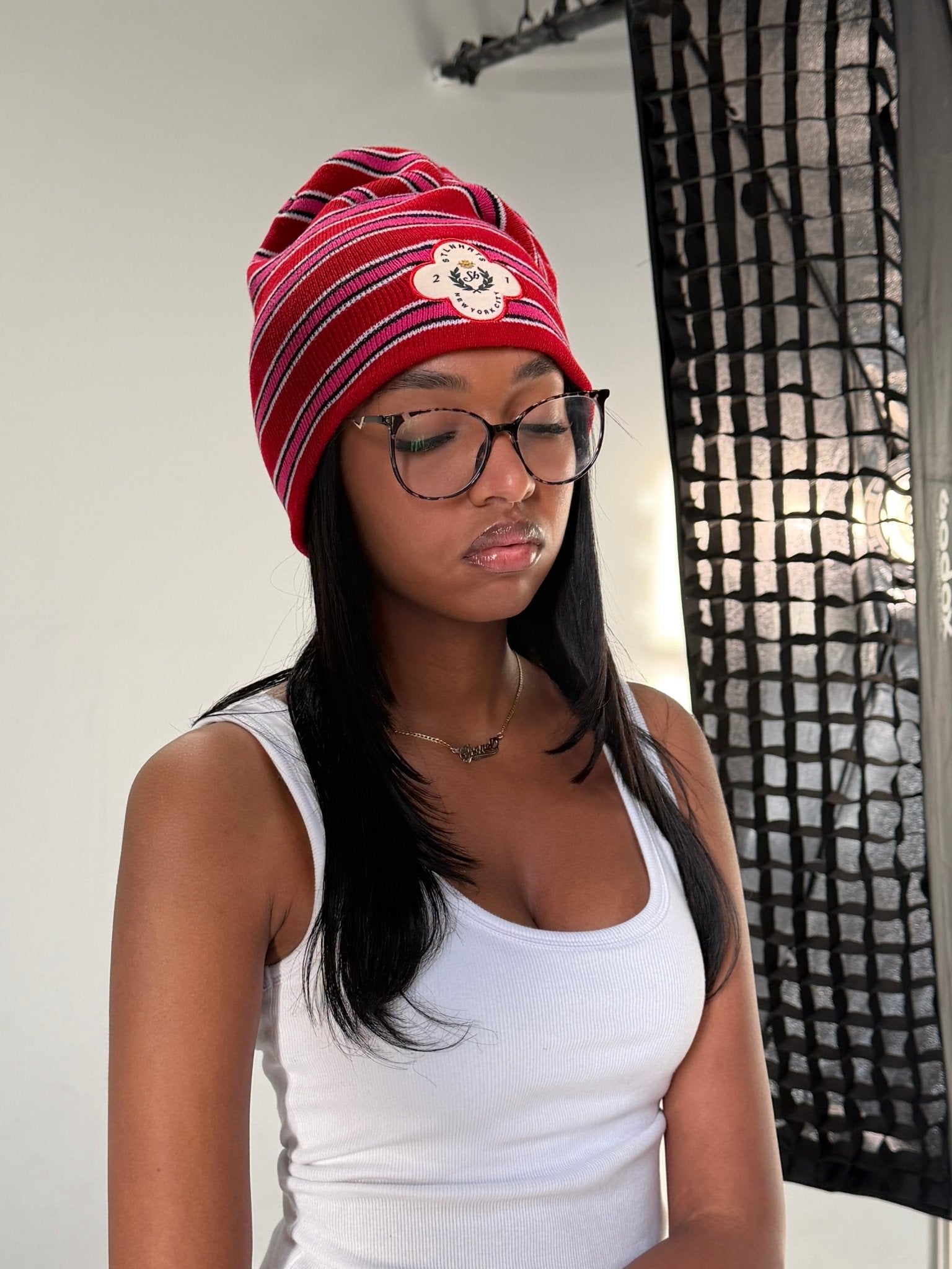 HONOR PATCH BEANIE - CRUSH - STLNHRTS