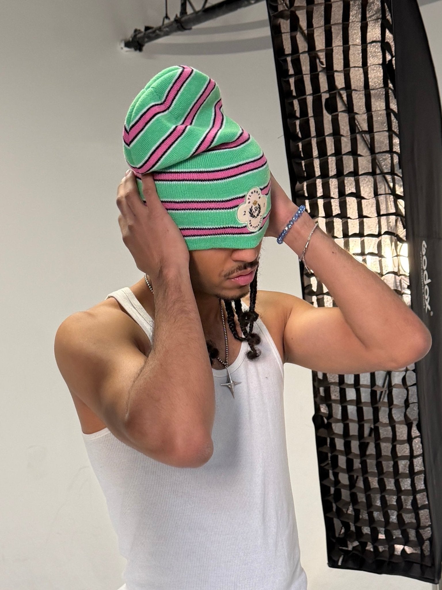 HONOR PATCH BEANIE - MINT - STLNHRTS