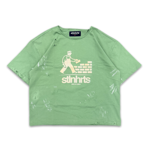 BRICK BY BRICK TEE - GREEN - STLNHRTS