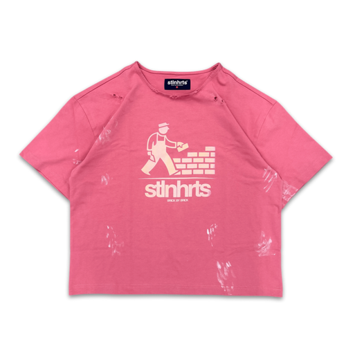 BRICK BY BRICK TEE - PINK - STLNHRTS
