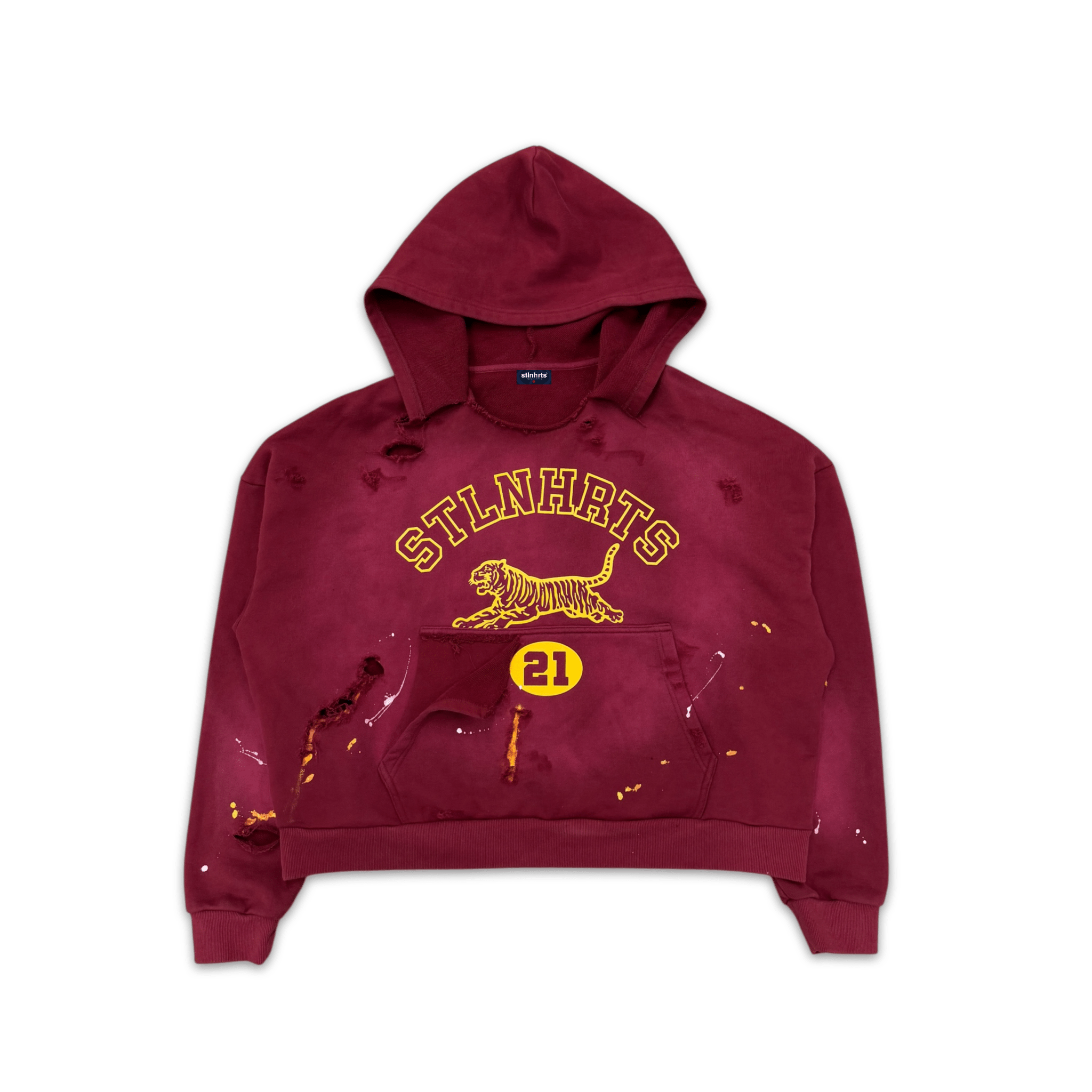 WILDCAT PRACTICE HOODIE - BURGANDY - STLNHRTS