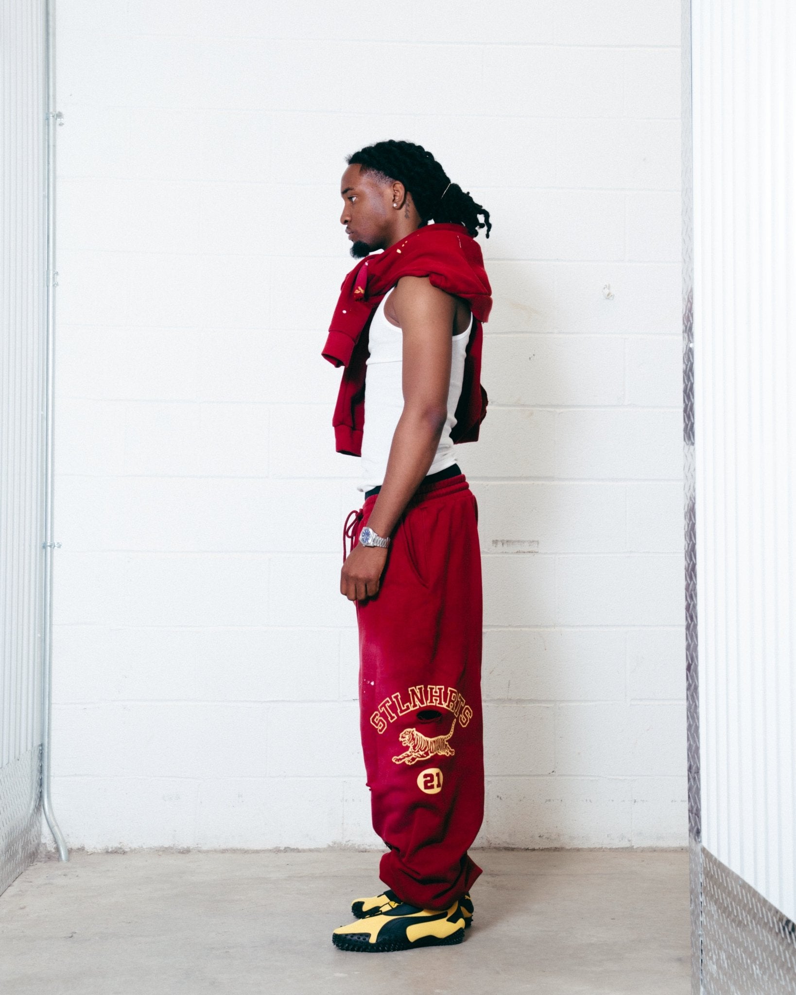 WILDCAT PRACTICE JOGGER - BURGANDY - STLNHRTS
