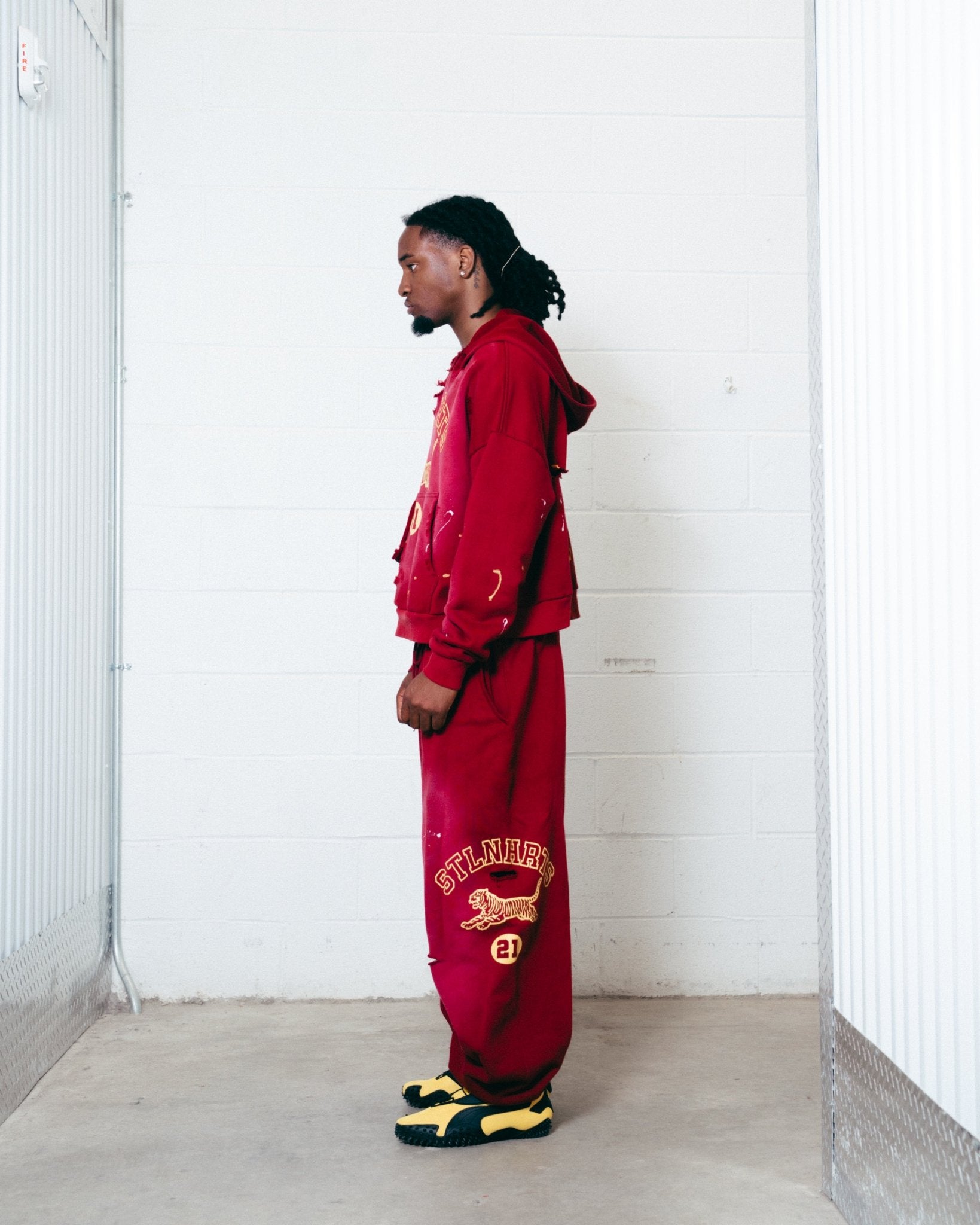 WILDCAT PRACTICE HOODIE - BURGANDY - STLNHRTS